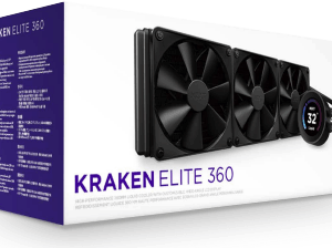 NZXT Kraken Elite 360 Prozessor All-in-One-Flüssigkeitskühler 12 cm Schwarz 1 Stück(e) (RL-KN36E-B1)