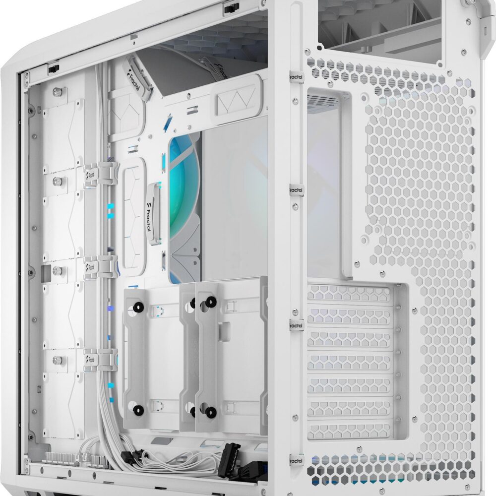 Fractal Design Torrent - Tower - E-ATX - Seitenteil mit Fenster (gehärtetes Glas) - keine Spannungsversorgung (ATX) - weiß - USB/Audio (FD-C-TOR1A-07)