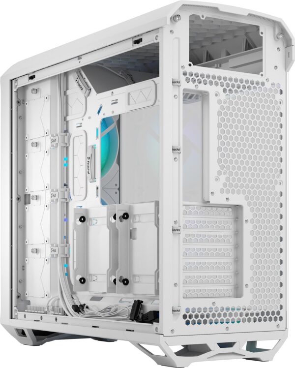 Fractal Design Torrent - Tower - E-ATX - Seitenteil mit Fenster (gehärtetes Glas) - keine Spannungsversorgung (ATX) - weiß - USB/Audio (FD-C-TOR1A-07)