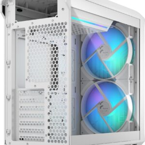 Fractal Design Torrent Compact - Tower - E-ATX - Seitenteil mit Fenster (gehärtetes Glas) - keine Spannungsversorgung (ATX) - White RGB Clear Tint - USB/Audio