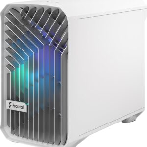 Fractal Design Torrent Nano - Tower - Mini-DTX - Seitenteil mit Fenster (gehärtetes Glas) - keine Spannungsversorgung (ATX) - white RGB clear tint - USB/Audio (FD-C-TOR1N-05)