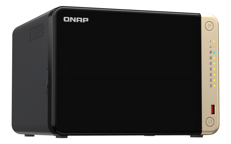 QNAP TS-664 - NAS-Server - 6 Schächte - SATA 6Gb/s - RAID 5, 10 - RAM 8GB - iSCSI Support (TS-664-8G)