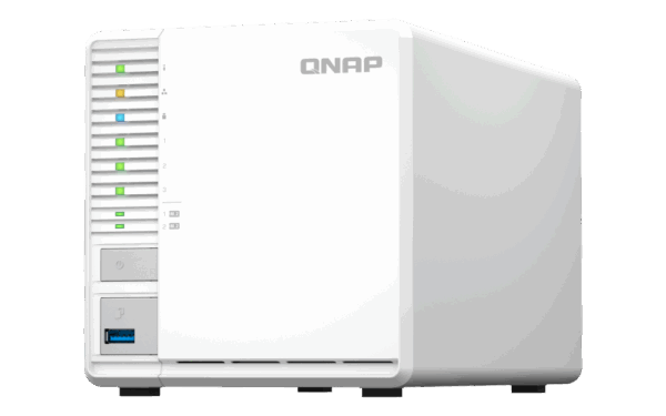 QNAP TS-364 - NAS-Server - 3 Schächte - SATA 6Gb/s - RAID 5 - RAM 8 GB - 2.5 Gigabit Ethernet - iSCSI Support