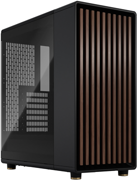 Fractal Design North - Mid tower - ATX - Seitenteil mit Fenster (getöntes Glas) - keine Spannungsversorgung (ATX) - Charcoal Black - USB/Audio (FD-C-NOR1C-02)
