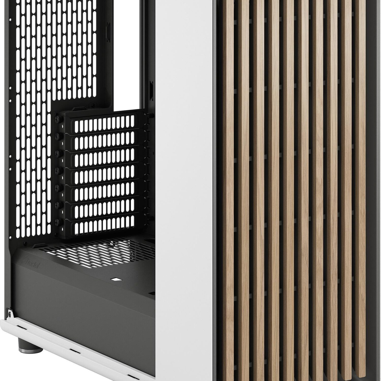 Fractal Design North - Mid tower - ATX - keine Spannungsversorgung (ATX) - Chalk White - USB/Audio (FD-C-NOR1C-03)