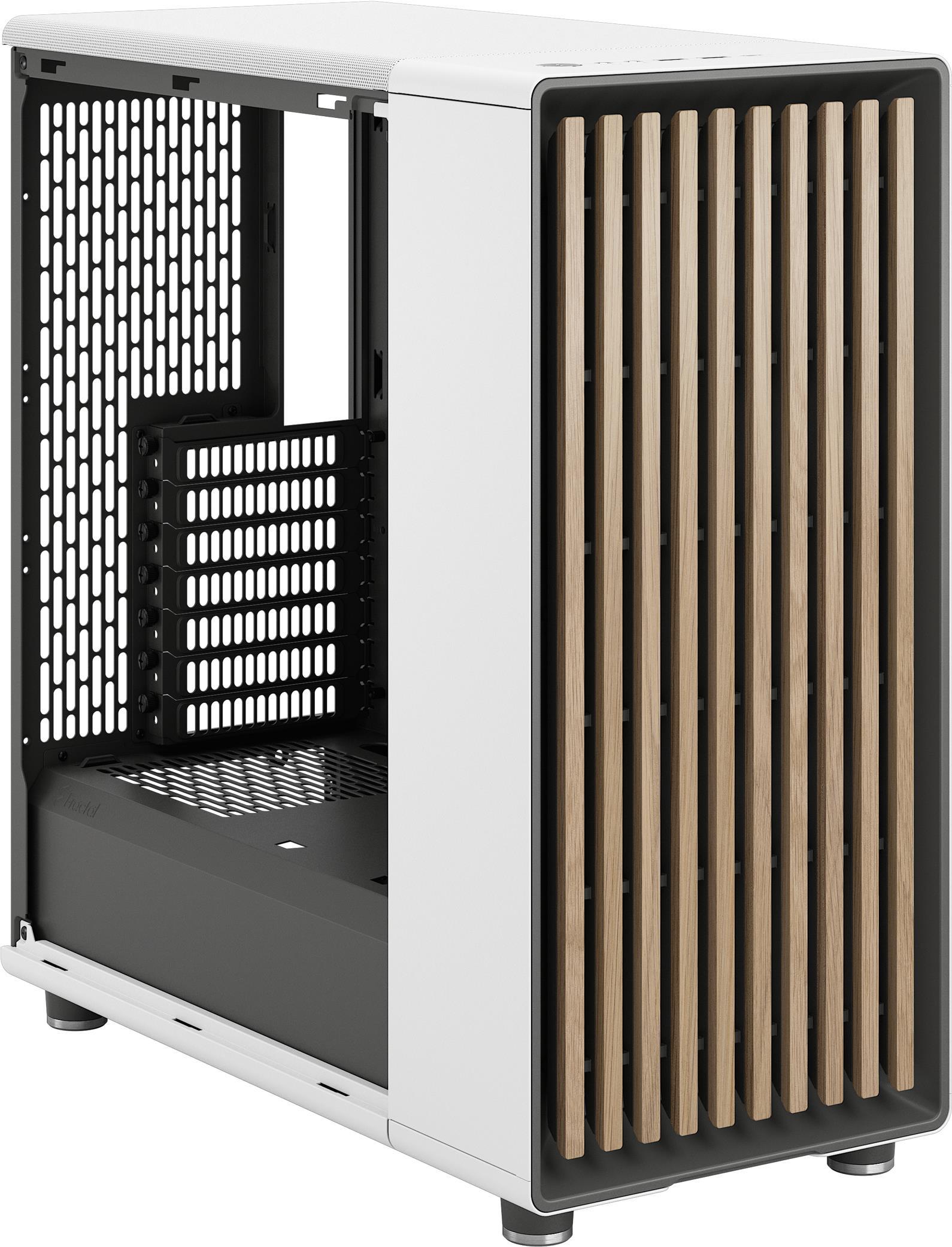 Fractal Design North - Mid tower - ATX - keine Spannungsversorgung (ATX) - Chalk White - USB/Audio (FD-C-NOR1C-03)