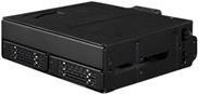 ICY Dock ToughArmor MB105VP-B - Gehäuse für Speicherlaufwerke - robust - 2.5" (6,4 cm) - NVMe PCIe - U.2, U.3 - Schwarz (MB105VP-B)