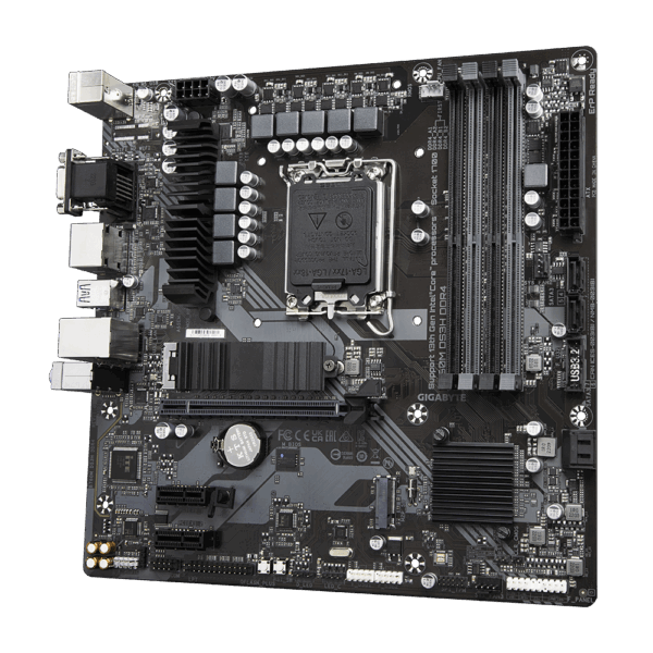 Gigabyte B760M DS3H DDR4 - 1,0 - Motherboard - micro ATX - LGA1700-Sockel - B760 Chipsatz - USB 3,2 Gen 2, USB 3,2 Gen 1, USB-C 3,2 Gen2 - 2,5 Gigabit LAN - Onboard-Grafik (CPU erforderlich) - HD Audio (8-Kanal) (B760M DS3H DDR4)