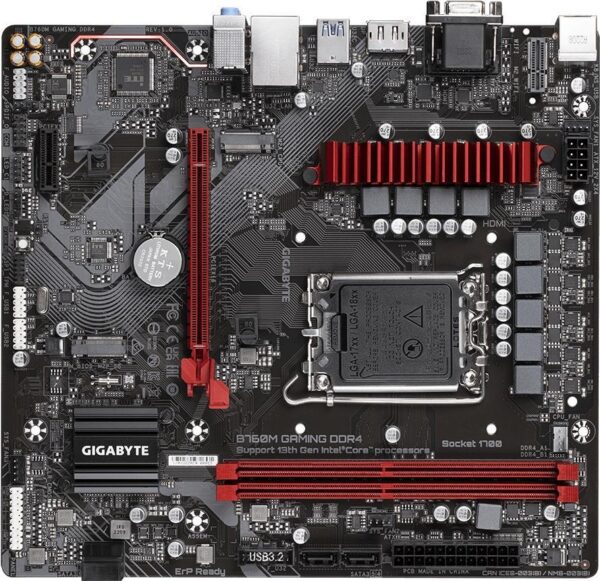 Gigabyte B760M GAMING DDR4 - Intel - LGA 1700 - Intel® Celeron® - Intel® Core™ i3 - Intel® Core™ i5 - Intel® Core™ i7 - Intel® Core™ i9,... - LGA 1700 - DDR4-SDRAM - 64 GB (B760M GAMING DDR4)