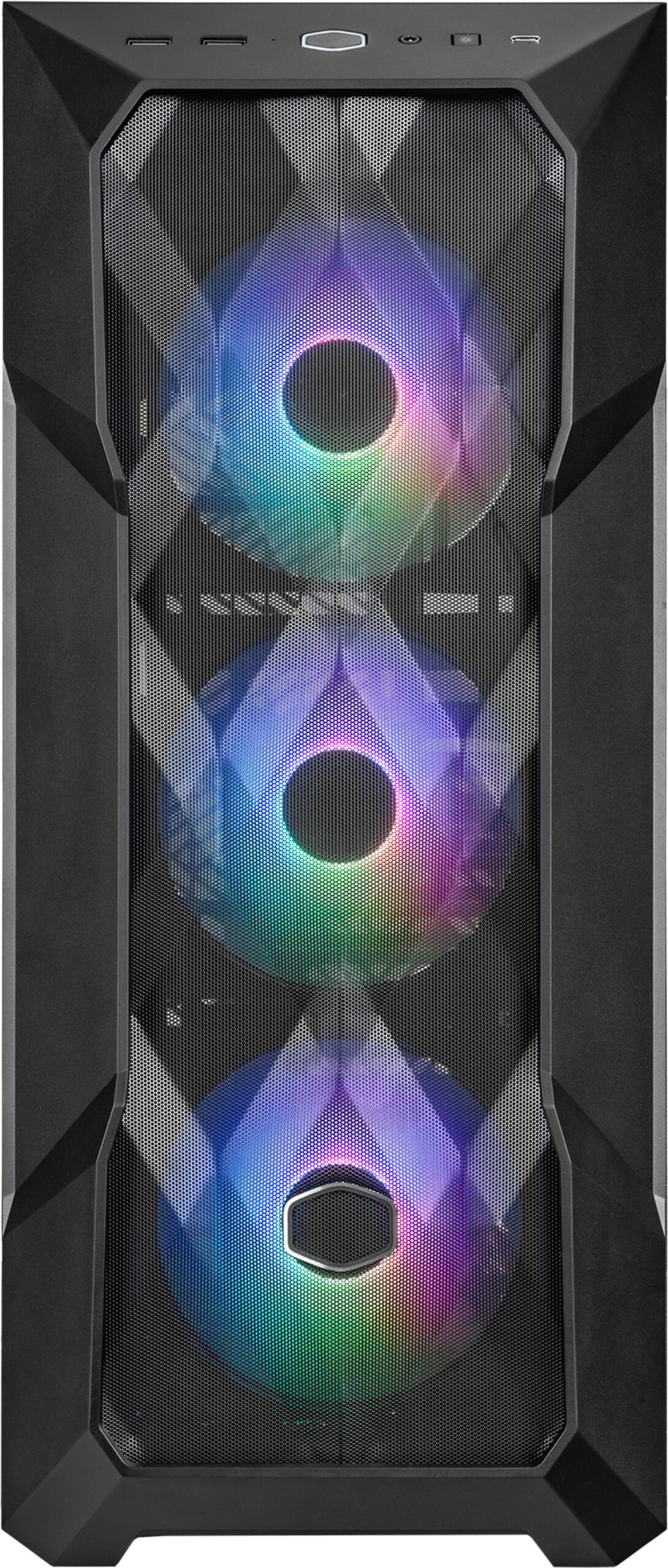 Cooler Master MasterBox TD500 Mesh V2 - Mid tower - SSI CEB - Seitenteil mit Fenster (gehärtetes Glas) - keine Spannungsversorgung (ATX) - Schwarz - USB/Audio (TD500V2-KGNN-S00)