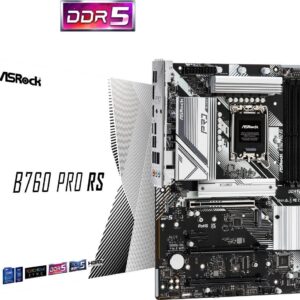 ASRock B760 PRO RS - Motherboard - ATX - LGA1700-Sockel - B760 Chipsatz - USB 3,2 Gen 1, USB 3,2 Gen 2, USB-C 3,2 Gen2 - 2,5 Gigabit LAN - Onboard-Grafik (CPU erforderlich) - HD Audio (8-Kanal) (90-MXBKS0-A0UAYZ)