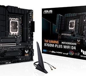 ASUS TUF GAMING B760M-PLUS WIFI D4 - Intel - LGA 1700 - Intel® Celeron® - Intel® Core™ i3 - Intel® Core™ i5 - Intel® Core™ i7 - Intel® Core™ i9,... - LGA 1700 - DDR4-SDRAM - 128 GB (90MB1DG0-M0EAY0)