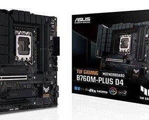 ASUS TUF GAMING B760M-PLUS D4 - Intel - LGA 1700 - Intel® Celeron® - Intel® Core™ i3 - Intel® Core™ i5 - Intel® Core™ i7 - Intel® Core™ i9,... - LGA 1700 - DDR4-SDRAM - 128 GB (90MB1DI0-M0EAY0)