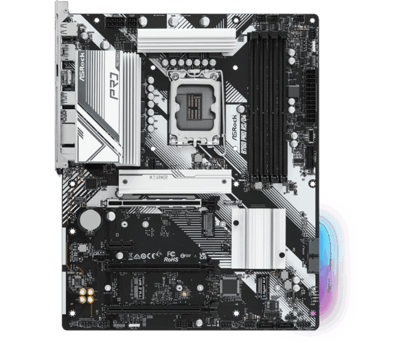 ASRock B760 PRO RS/D4 - Motherboard - ATX - LGA1700-Sockel - B760 Chipsatz - USB 3,2 Gen 1, USB-C 3,2 Gen2, USB-C 3,2 Gen 1 - 2,5 Gigabit LAN - Onboard-Grafik (CPU erforderlich) - HD Audio (8-Kanal) (90-MXBL80-A0UAYZ)