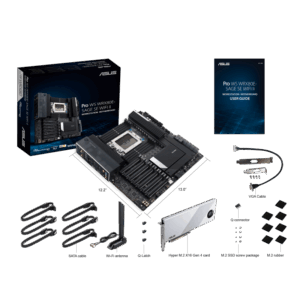 ASUS Pro WS WRX80E-SAGE SE WIFI II AMD WRX80 Buchse sWRX8 Erweitertes ATX (90MB1E60-M0EAY0)