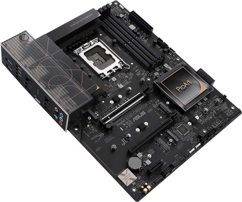 ASUS PROART B760-CREATOR D4 - Intel - LGA 1700 - Intel® Celeron® - Intel® Core™ i3 - Intel® Core™ i5 - Intel® Core™ i7 - Intel® Core™ i9,... - LGA 1700 - DDR4-SDRAM - 128 GB (90MB1DU0-M0EAY0)