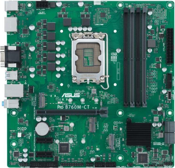 ASUS PRO B760M-CT-CSM - Intel - LGA 1700 - Intel® Celeron® - Intel® Pentium® Gold - Intel® Core™ i3 - Intel® Core™ i5 - Intel® Core™... - LGA 1700 - DDR5-SDRAM - 128 GB (90MB1DY0-MVEAYC)