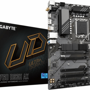 Gigabyte B760 DS3H AX - Intel - LGA 1700 - Intel® Celeron® - Intel® Core™ i3 - Intel® Core™ i5 - Intel® Core™ i7 - Intel® Core™ i9,... - LGA 1700 - DDR5-SDRAM - 128 GB (B760 DS3H AX)