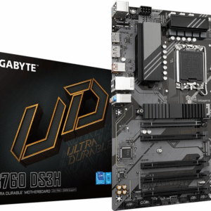 Gigabyte B760 DS3H - Intel - LGA 1700 - Intel® Celeron® - Intel® Core™ i3 - Intel® Core™ i5 - Intel® Core™ i7 - Intel® Core™ i9,... - LGA 1700 - DDR5-SDRAM - 128 GB (B760 DS3H)