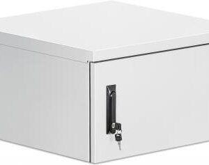 INTELLINET Industrieller IP55 48,30cm (19") Wandverteiler mit integrierten Lüftern, 6 HE 600 mm Tiefe, Kühleinheit mit zwei Lüftern im Dach integriert, staub- und wasserdichtes Gehäuse, montiert, lichtgrau RAL7035 (716086)
