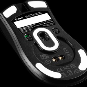 MSI Clutch GM31 - Maus - ergonomisch - optisch - 6 Tasten - kabellos - 2,4 GHz - kabelloser Empfänger (USB) (S12-4300980-CLA)