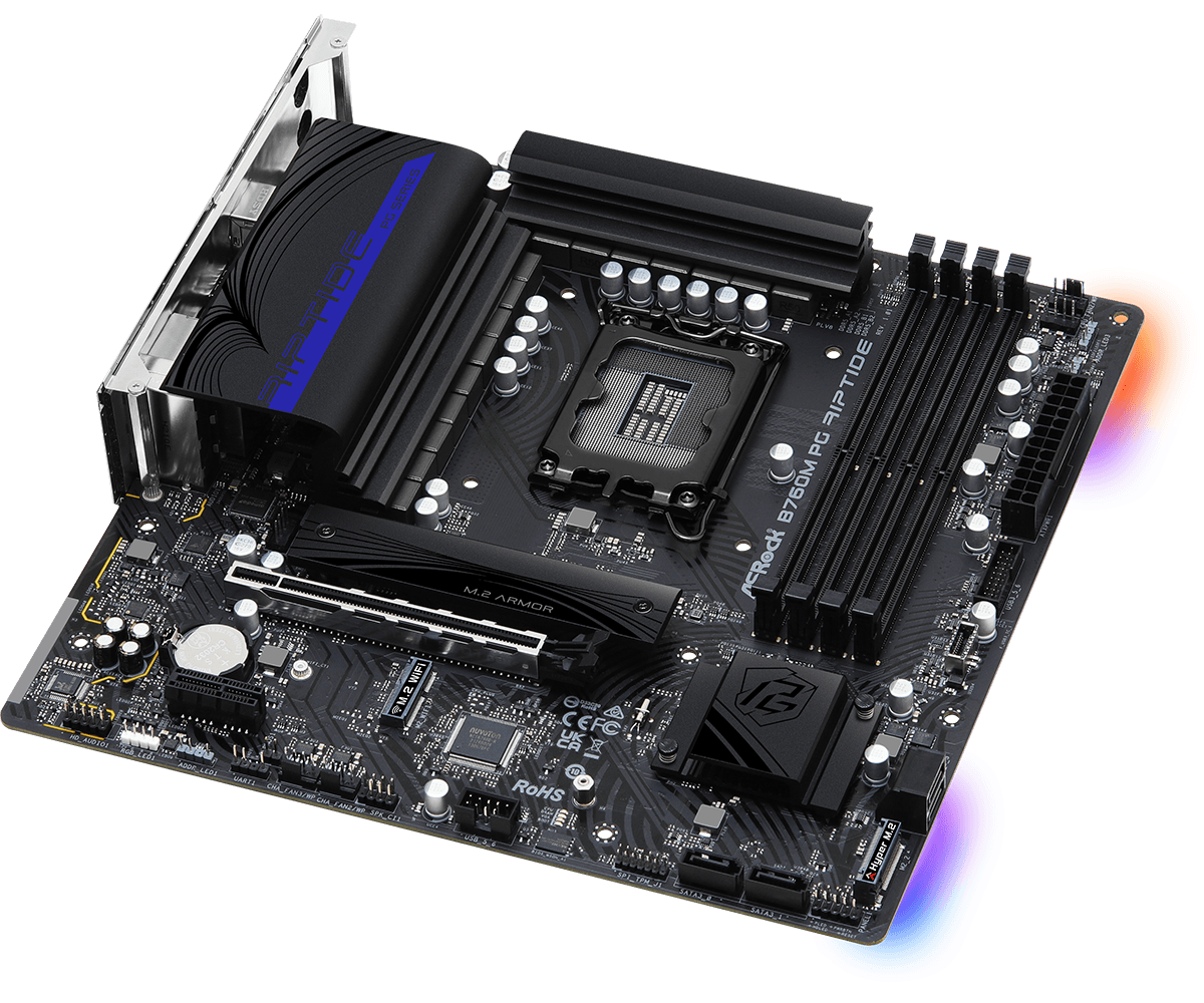 Asrock B760M PG Riptide Intel B760 LGA 1700 micro ATX (90-MXBL60-A0UAYZ)