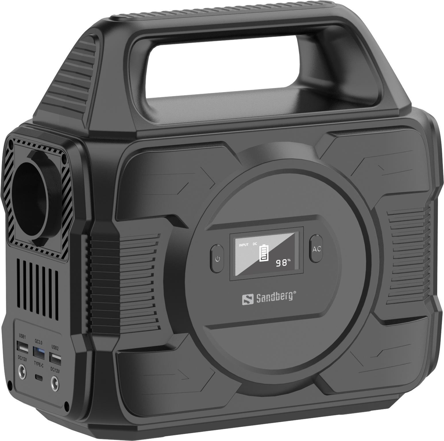 Sandberg - Tragbares kraftwerk - AC 230 V / DC 5 300 Watt - Lithium-Ionen - 80000 mAh - 288 Wh - Ausgangsanschlüsse: 6 (420-84)