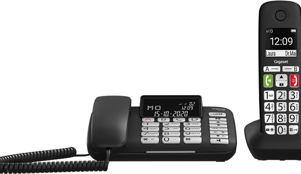 Gigaset DL780 Plus Analoges/DECT-Telefon Anrufer-Identifikation Schwarz (S30350-H220-R101)