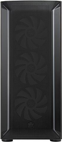 SilverStone FARA 511Z - Mid tower - ATX - Seitenteil mit Fenster (gehärtetes Glas) - keine Spannungsversorgung (ATX / PS/2) - Schwarz - USB/Audio (SST-FA511Z-BG)