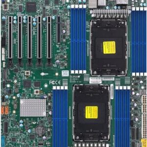 SUPERMICRO X13DAI-T - Motherboard - E-ATX - LGA4677 Socket-E - 2 Unterstützte CPUs - Intel C741 Chipsatz - USB 3.2 Gen 1, USB 3.2 Gen 2 - 2 x 10 Gigabit LAN - Onboard-Grafik - HD Audio (8-Kanal)