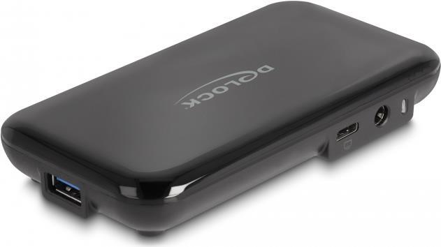 DeLOCK 64209 Schnittstellen-Hub USB 3.2 Gen 2 (3.1 Gen 2) Type-C 10000 Mbit/s Schwarz (64209)