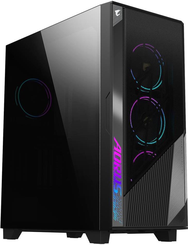 Gigabyte GB-AC500G - Midi Tower - PC - Schwarz - ATX - EATX - micro ATX - Mini-ITX - Glas - Kunststoff - Stahl - Gaming (GB-AC500G)