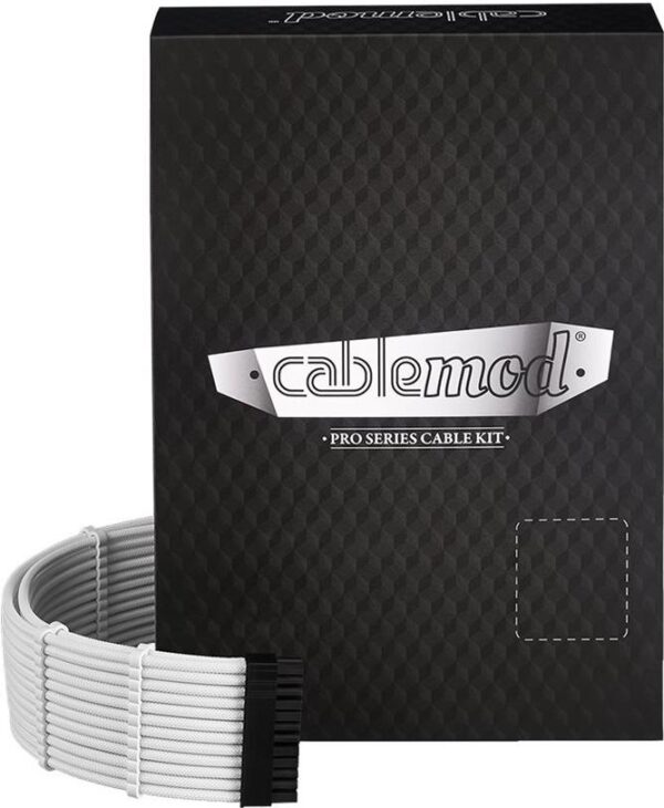 CableMod C-Series PRO ModMesh RM Black Label, RMi & RMx - Stromkabelkit - weiß (CM-PCSR-16P3KIT-NKW-R)