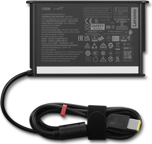 Lenovo 4X21L38724 Netzteil & Spannungsumwandler Indoor Schwarz (4X21L38724)