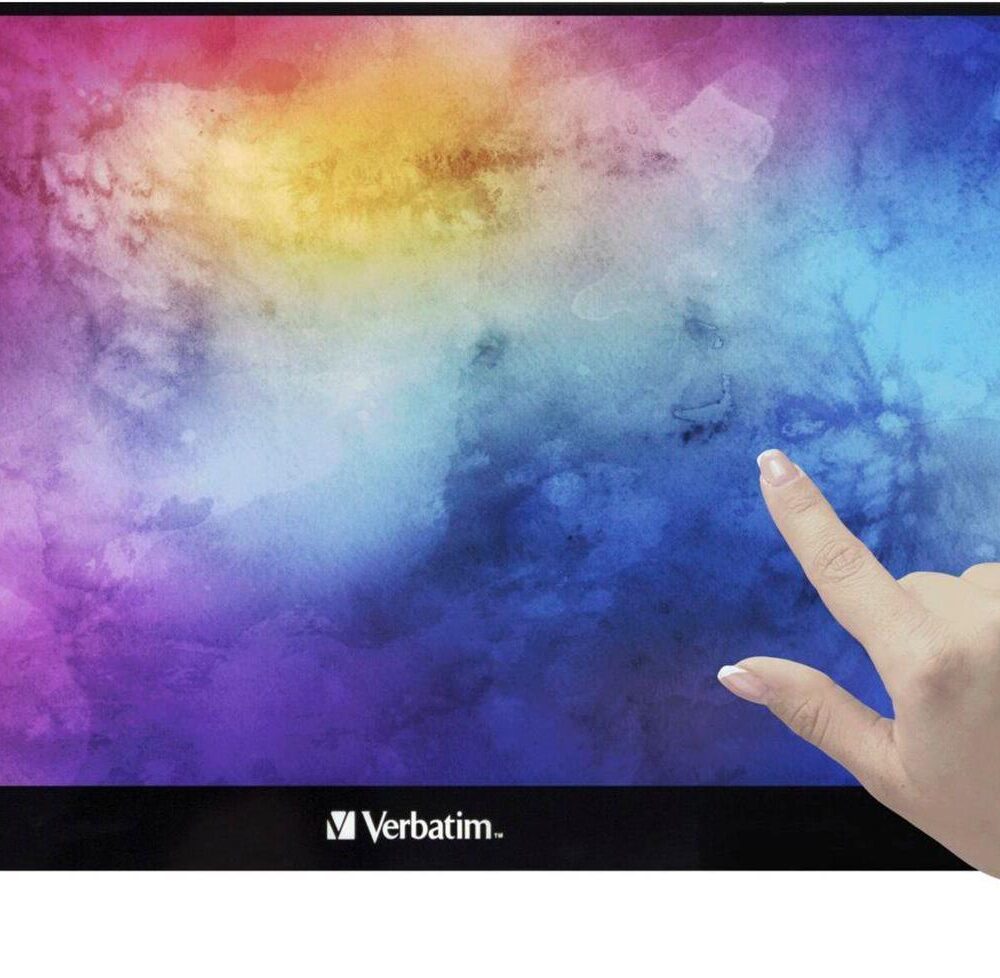 Verbatim 49593 Computerbildschirm 43,9 cm (17.3" ) 1920 x 1080 Pixel Full HD Touchscreen Schwarz [Energieklasse A] (49593)