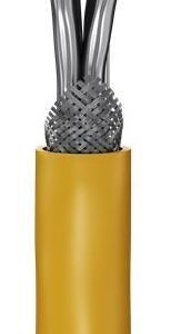 Goobay GHMT-zertifiziertes CAT 8.1 Verlegekabel, S/FTP (PiMF), Gelb (61128)