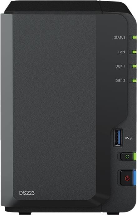 Synology DiskStation DS223 NAS & Speicherserver Desktop Eingebauter Ethernet-Anschluss RTD1619B (DS223)