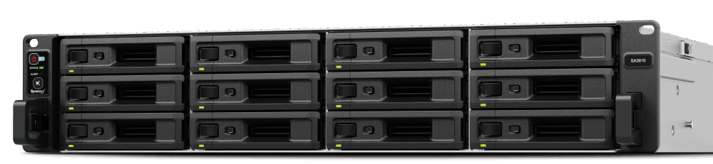 Synology SA SA3610 NAS & Speicherserver Rack (2U) Eingebauter Ethernet-Anschluss Schwarz - Grau D-1567 (SA3610)