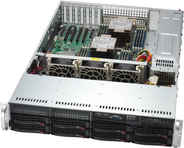 Supermicro SuperServer 621P-TR Intel C741 LGA 4677 (Socket E) Rack (2U) Silber (SYS-621P-TR)
