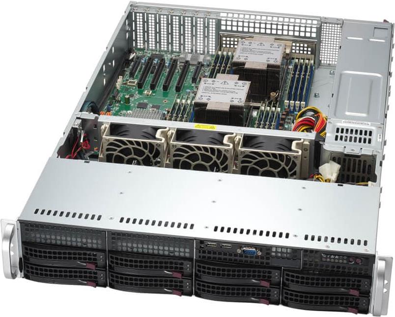 Supermicro SuperServer 621P-TR Intel C741 LGA 4677 (Socket E) Rack (2U) Silber (SYS-621P-TR)