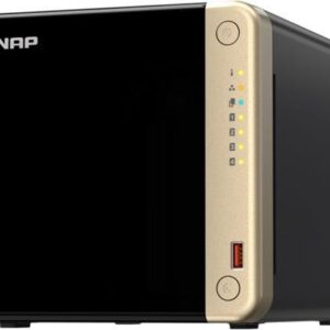 QNAP TS-464 - NAS-Server - 4 Schächte - 16TB - SATA 6Gb/s - HDD 4TB x 4 - RAID RAID 0, 1, 5, 6, 10, JBOD - RAM 8GB - 2,5 Gigabit Ethernet - iSCSI Support (TS-464-8G+4XST4000VN006)