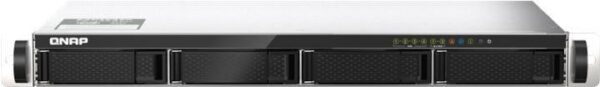 QNAP TS-435XeU - NAS-Server - 4 Schächte - 32TB - Rack - einbaufähig - SATA 6Gb/s - HDD 8TB x 4 - RAID RAID 0, 1, 5, 6, 10, JBOD - RAM 4GB - 2,5 Gigabit Ethernet / 10 Gigabit Ethernet - iSCSI Support - 1U (TS-435XEU-4G+4XST8000VN004)