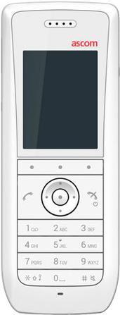 ASCOM d63 Messenger Lite - DECT-Handset (2.0” LED-Display § Breitbandaudio § IP44§ ohne Bluetooth) - in weiß (DH7-ABBB)