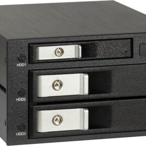 INTER-TECH HDD-Wechselrahmen ST-3525 fuer 1x 6,35cm 2.5" und 2x 8,89cm 3.5" (88887365)