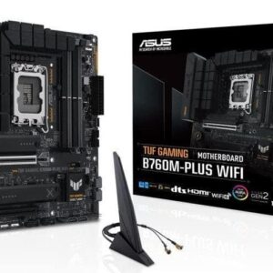 ASUS TUF Gaming B760M-Plus WIFI - Intel - LGA 1700 - Intel® Celeron® - Intel® Core™ i3 - Intel® Core™ i5 - Intel® Core™ i7 - Intel® Core™ i9 - LGA 1700 - DDR4-SDRAM - 128 GB (90MB1ET0-M0EAY0)