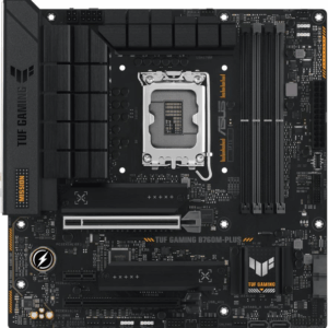 ASUS TUF GAMING B760M-PLUS - Motherboard - micro ATX - LGA1700-Sockel - B760 Chipsatz - USB 3,2 Gen 1, USB 3,2 Gen 2, USB4, USB-C 3,2 Gen2, USB-C 3,2 Gen 2x2 - 2,5 Gigabit LAN - Onboard-Grafik (CPU erforderlich) - HD Audio (8-Kanal) (90MB1ES0-M0EAY0)