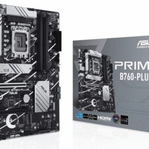 ASUS PRIME B760-PLUS - Motherboard - ATX - LGA1700-Sockel - B760 Chipsatz - USB 3,2 Gen 1, USB 3,2 Gen 2, USB4, USB-C 3,2 Gen 2x2, USB-C 3,2 Gen 1 - 2,5 Gigabit LAN - Onboard-Grafik (CPU erforderlich) - HD Audio (8-Kanal) (90MB1EF0-M0EAY0)