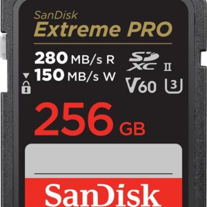 SanDisk Extreme Pro - Flash-Speicherkarte - 256GB - Video Class V60 / UHS-II U3 / Class10 - SDXC UHS-II (SDSDXEP-256G-GN4IN)
