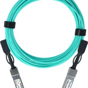 Ubiquiti Networks UACC-AOC-SFP10-25M kompatibles Aktives Optisches Kabel (AOC) als 10 Gigabit Variante, mit SFP+ auf SFP+ Verbindung, für den Anschluss von Hardware in Racks und über benachbarte Racks hinweg. BlueOptics Ubiquiti Networks UACC-AOC-SFP10-25 (UACC-AOC-SFP10-25M-BO)