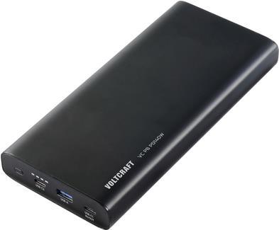 VOLTCRAFT VC PB PD140W Powerbank 22400 mAh Quick Charge 3.0, Power Delivery 3.0 Li-Ion Schwarz (matt) Statusanzeige (VC-13167615)
